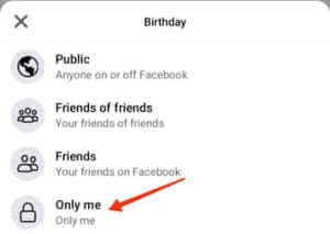 Facebook पर अपना Birthday hide कैसे करे?