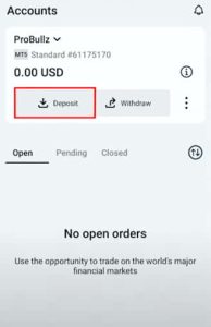 Exness App मे पैसा डिपॉजिट कैसे करें?
